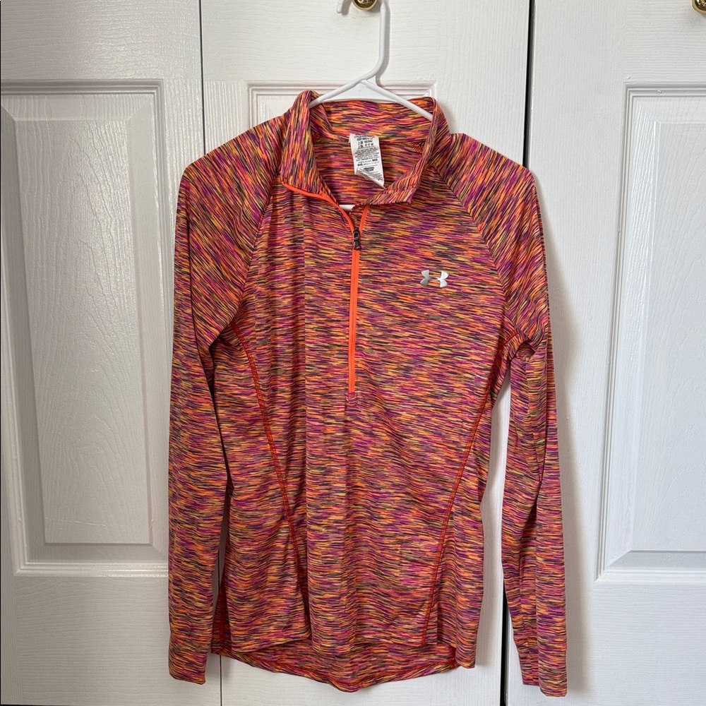 Under Armour Pink and Orange Long Sleeve Pullover